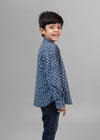 Helia Blue Cotton Full Sleeves Shirt (6 Months to 12 Years)