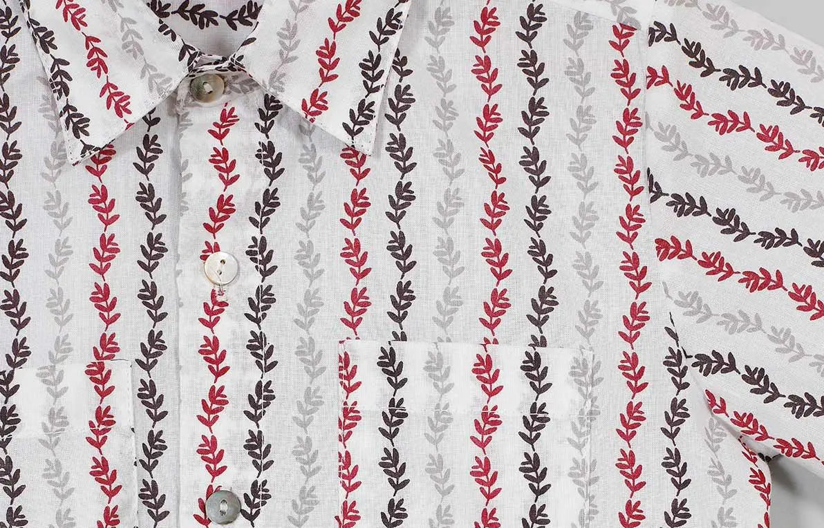 Lata White Cotton Shirt Boy (2-12 Years)