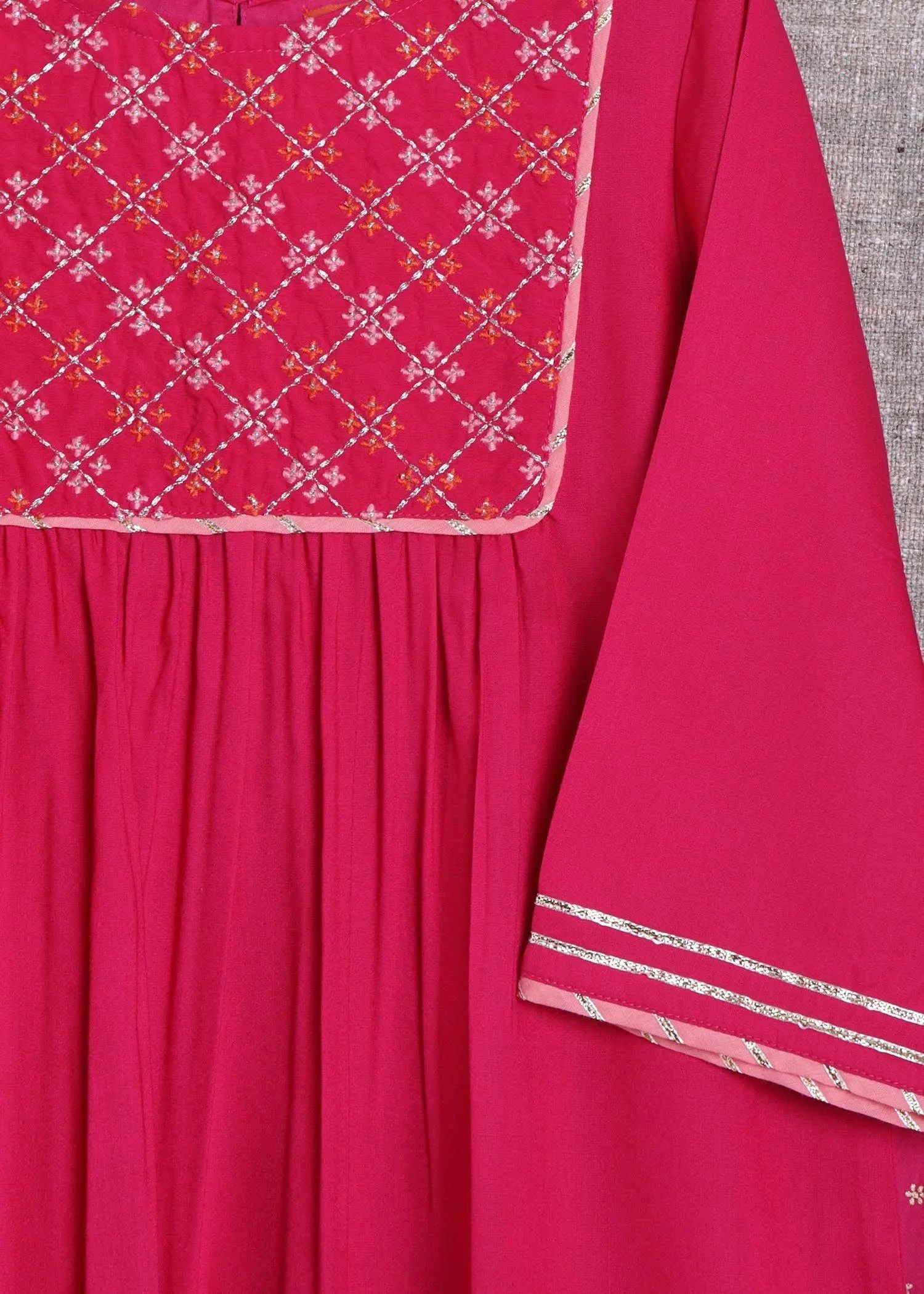 Yasmin Pink Suit Set Girl (2-12 Yers) (Set of 3)