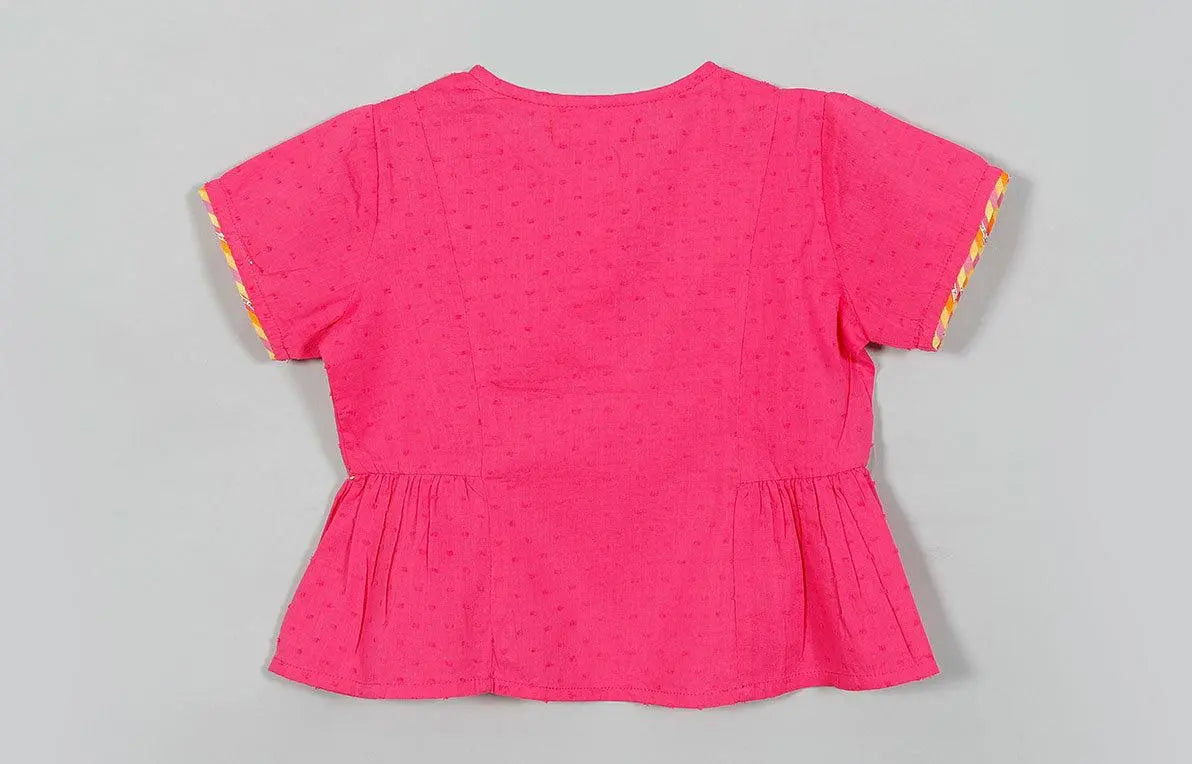 Damini Yellow Cotton Top and Skirt Girl (2-12 Years)