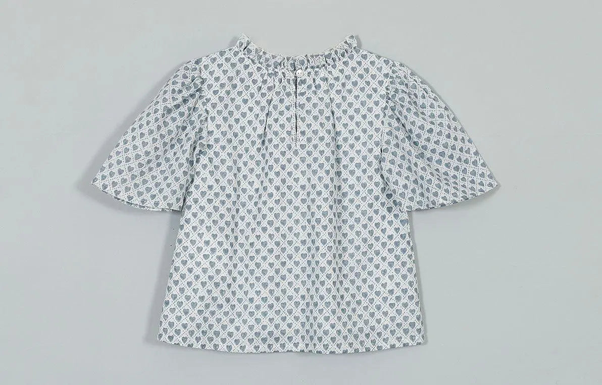 Glory White Cotton Crepe Top Girl (2-9 Years)