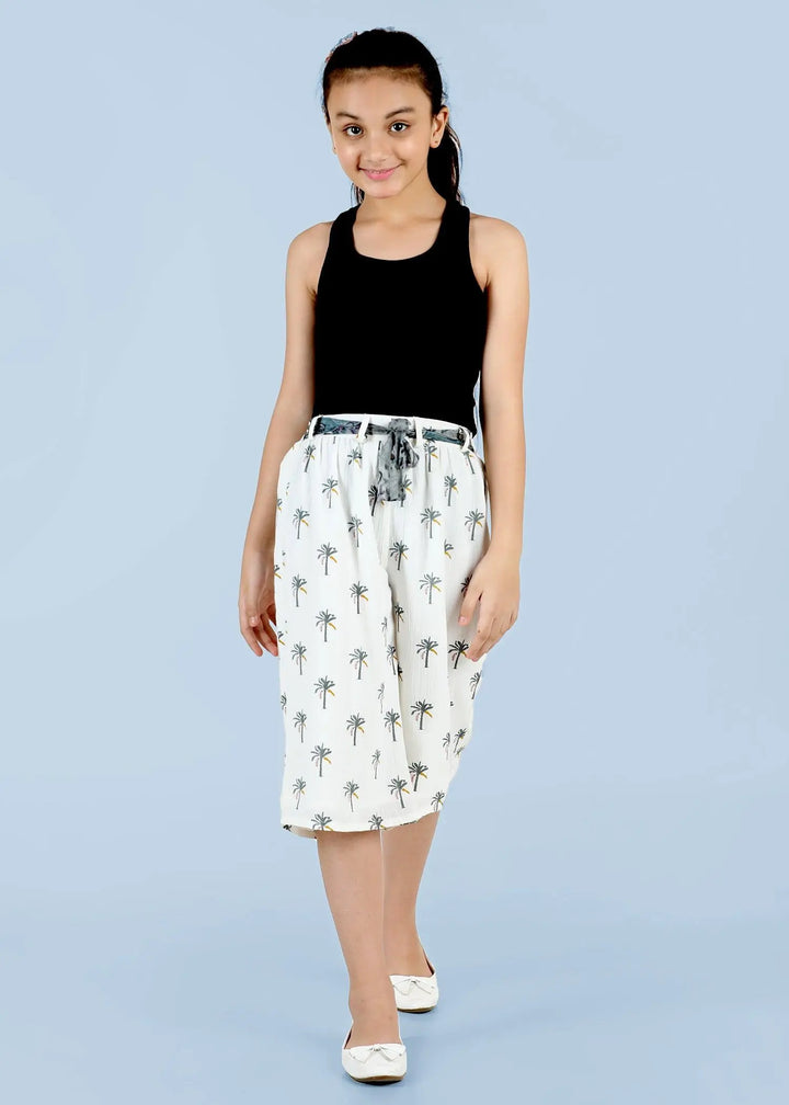 Tom Palm White Trouser Girl (1-12yrs)