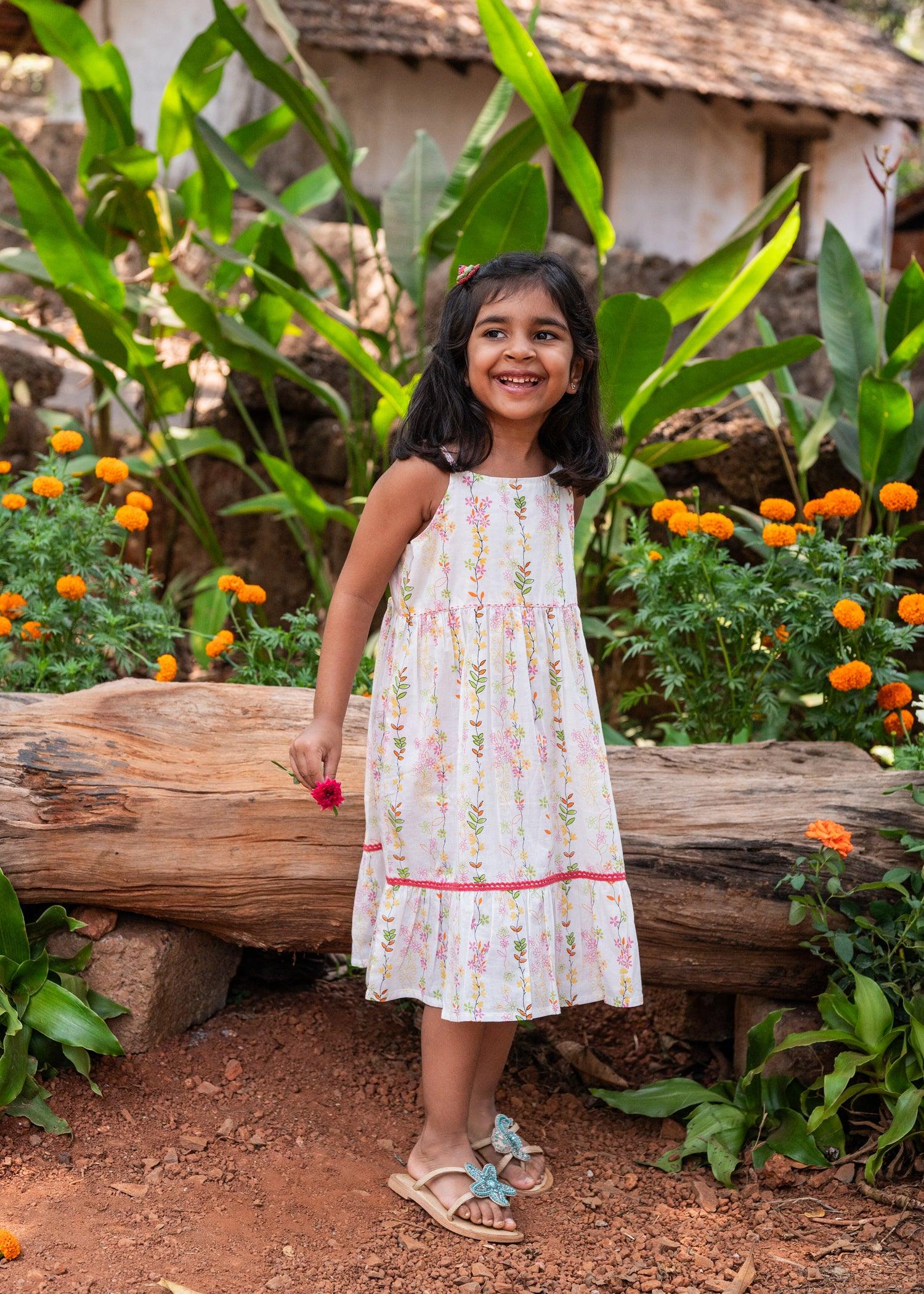 Multi Cotton Mehri Dress Girls (6 Months -12 Yrs) Ratan Texprocess Pvt. Ltd