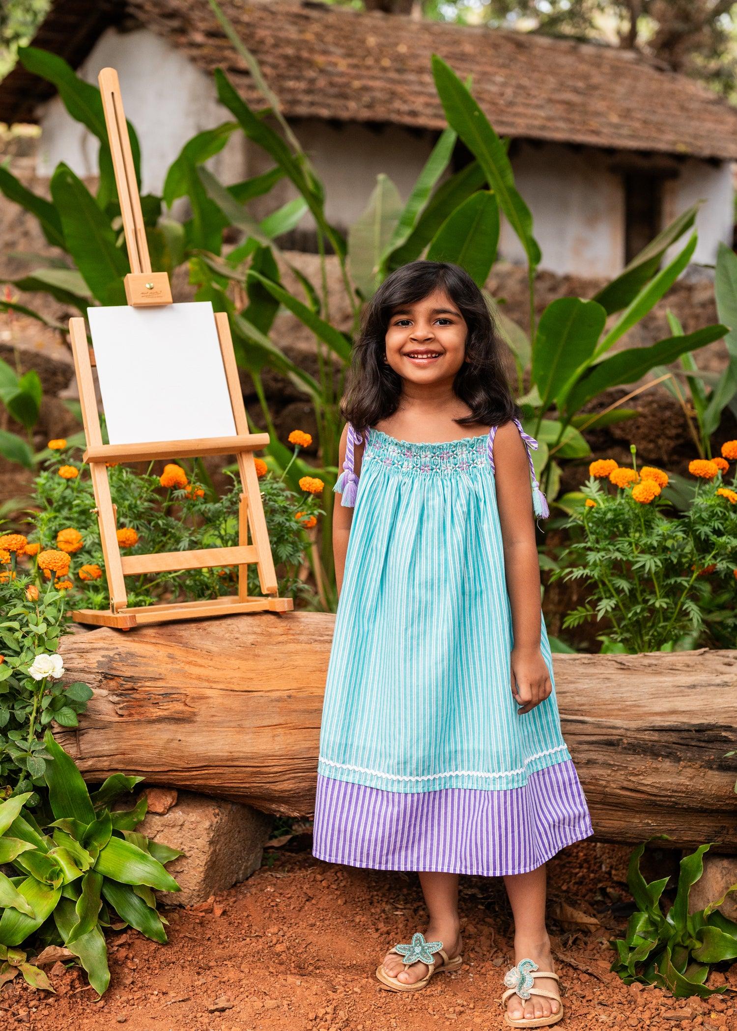 Cotton Sanah Dress for Girls