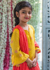 Hazel Yellow Orange Lehanga Set Girls (2Years - 12Years)