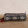 Buti Brown Quilted Cotton Pencil Pouch