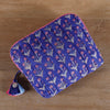 Maggi Blue & Pink Quilted Cotton Utility Bag Large
