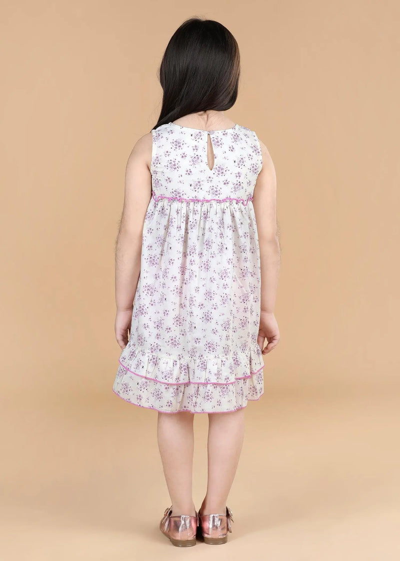 Creme Cotton Sofia Dress  Girls (6 Months -12 Yrs)