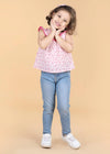 Dilly Pink Cotton Soha Top Girls (6 Months- 9 Yrs)