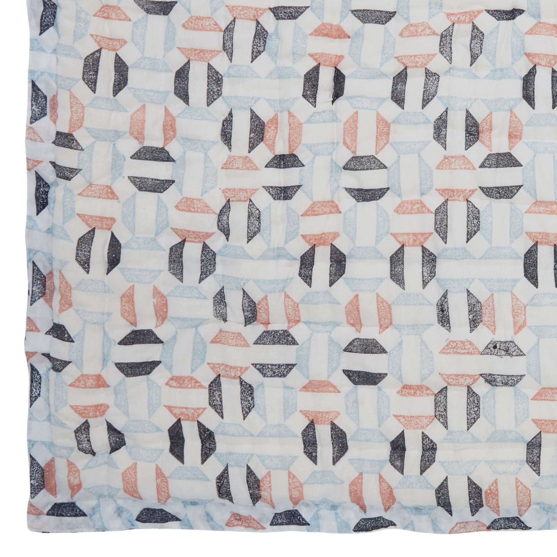 Circles Abstract Cotton Quilt-Orange