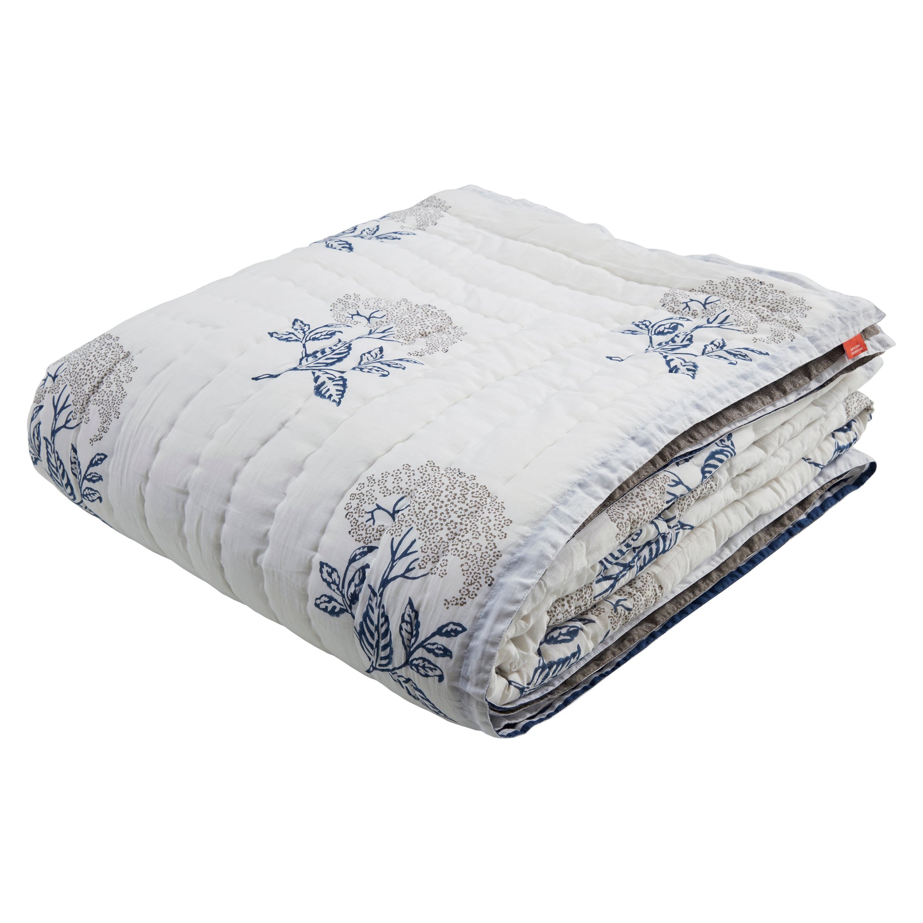 Stripes Extra Cotton Quilt-Grey