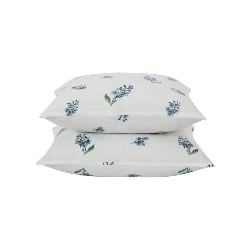 Hyderangeas Cotton Cushion Cover – Blue/Green