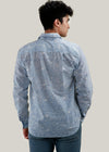 Blue Regular Cotton Full Sleeve Shirt