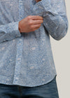 Blue Regular Cotton Full Sleeve Shirt