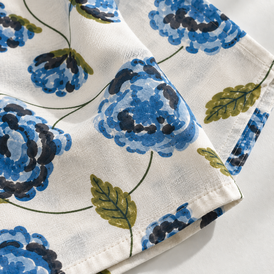 Peonia Blue-Green Floral Napkin – Set of 6