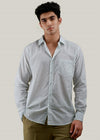 Light Green Regular Cotton Full Sleeve Shirt