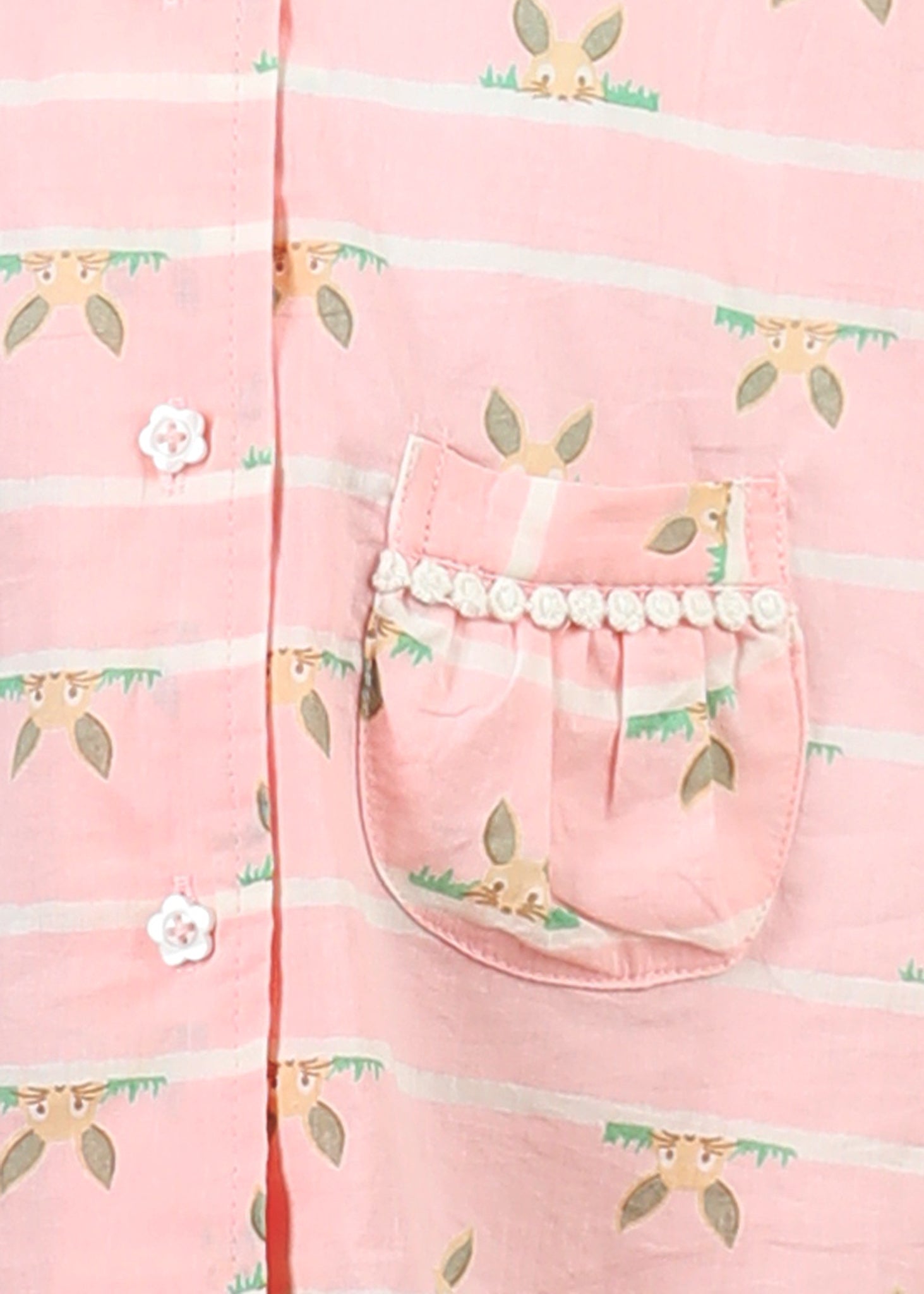 Bunny Peak Night Suit – Pink (1–12 Yrs)