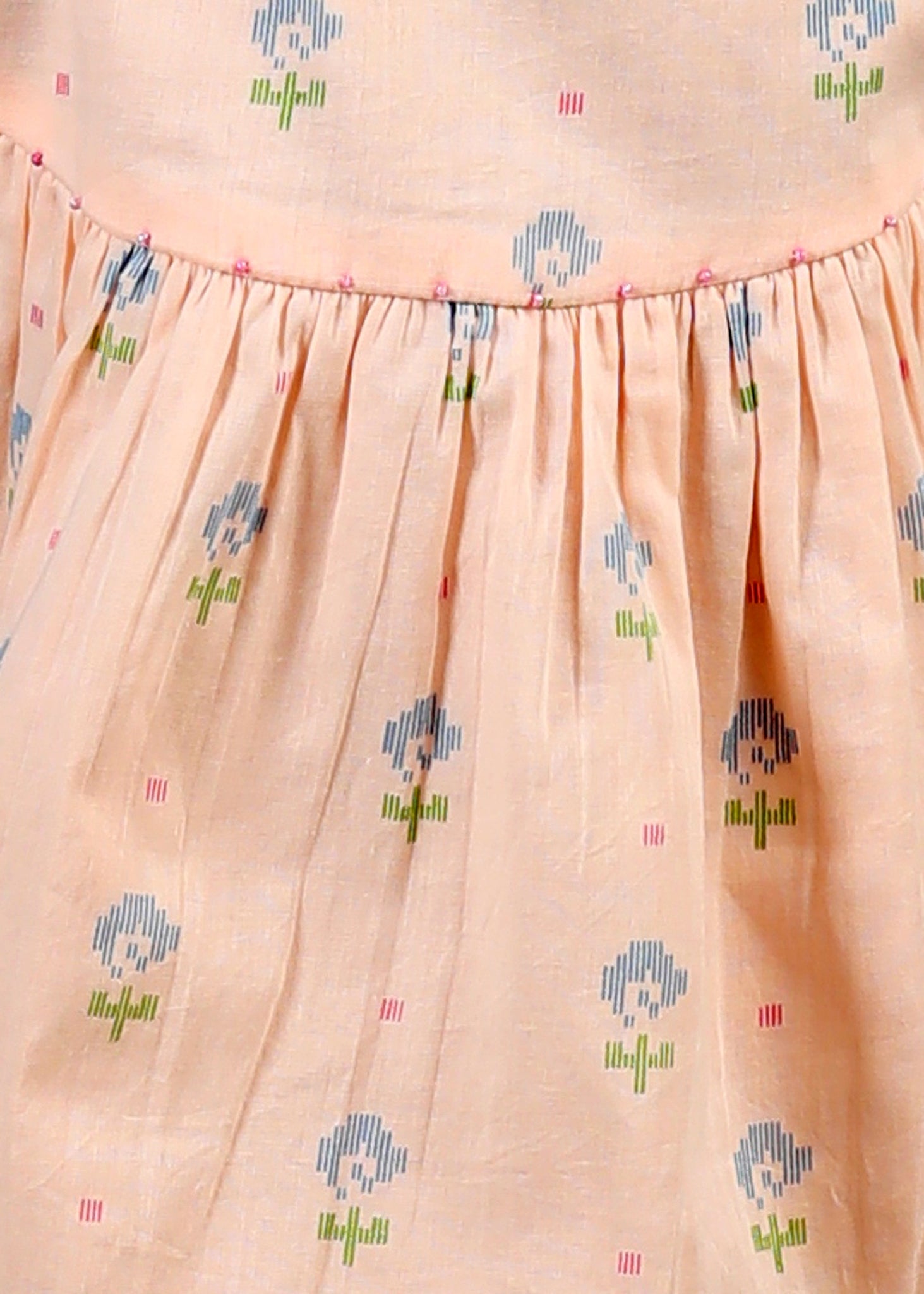 Vrishti Cotton Top – Peach (6M–12 Yrs)