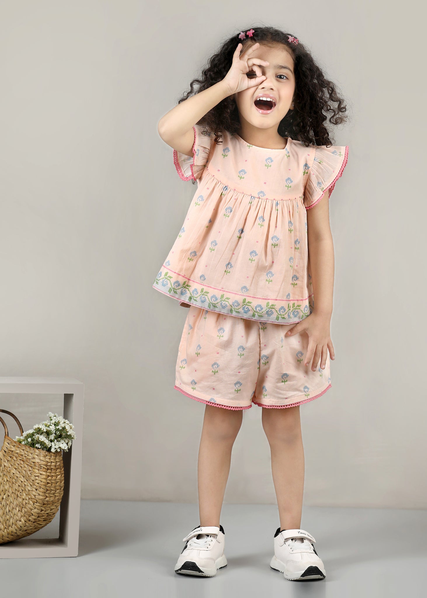 Snooze Cotton Shorts – Peach (2–12 Yrs)