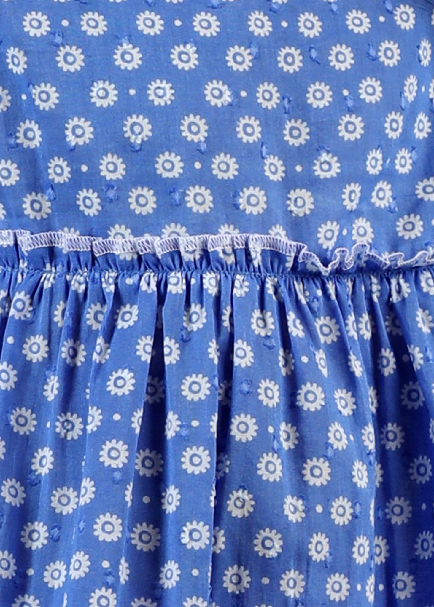 Sofia Cotton Dress – Blue (6M–12 Yrs)