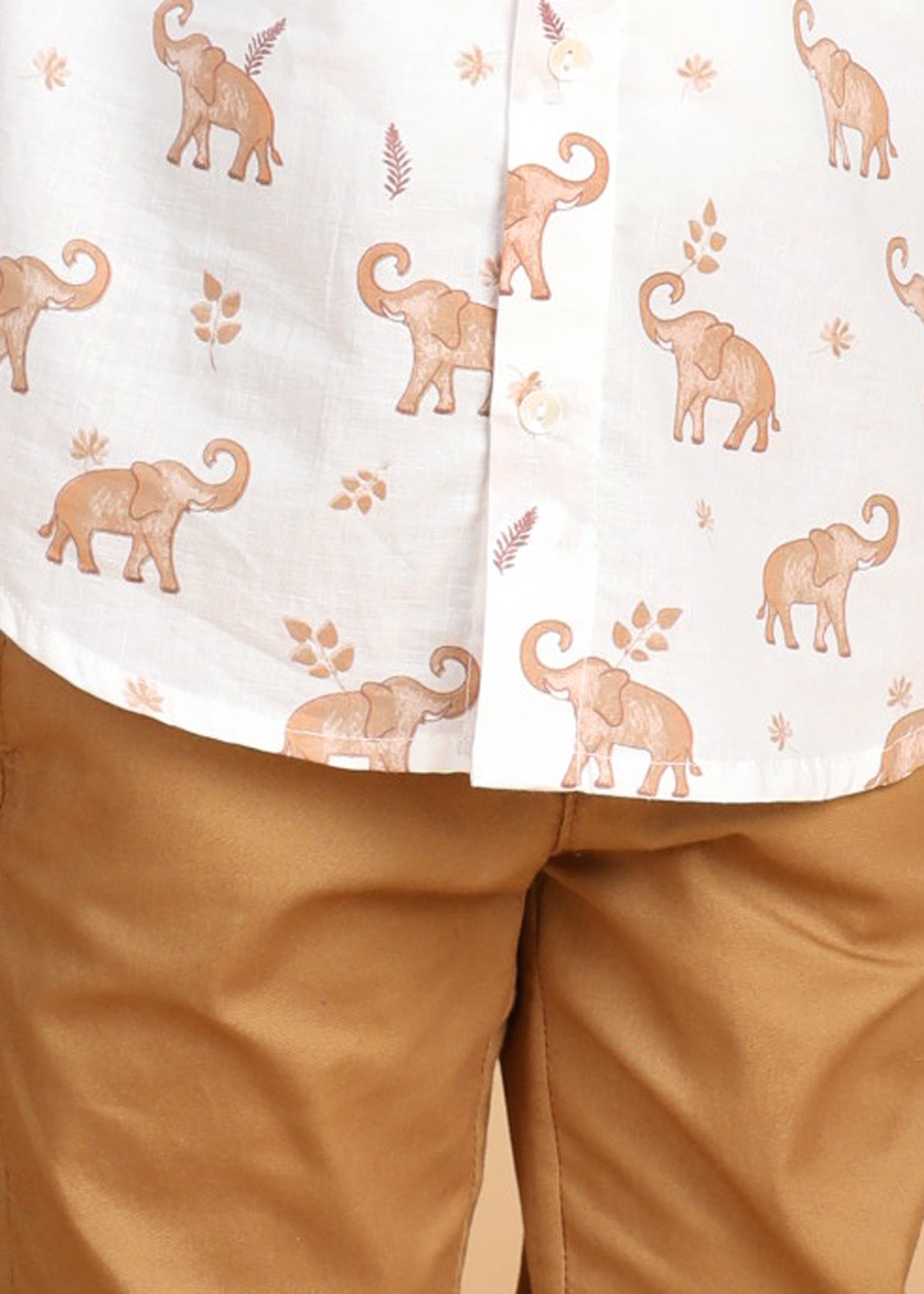 Airawat White Cotton Boys Shirt (6 Months-12 Years)