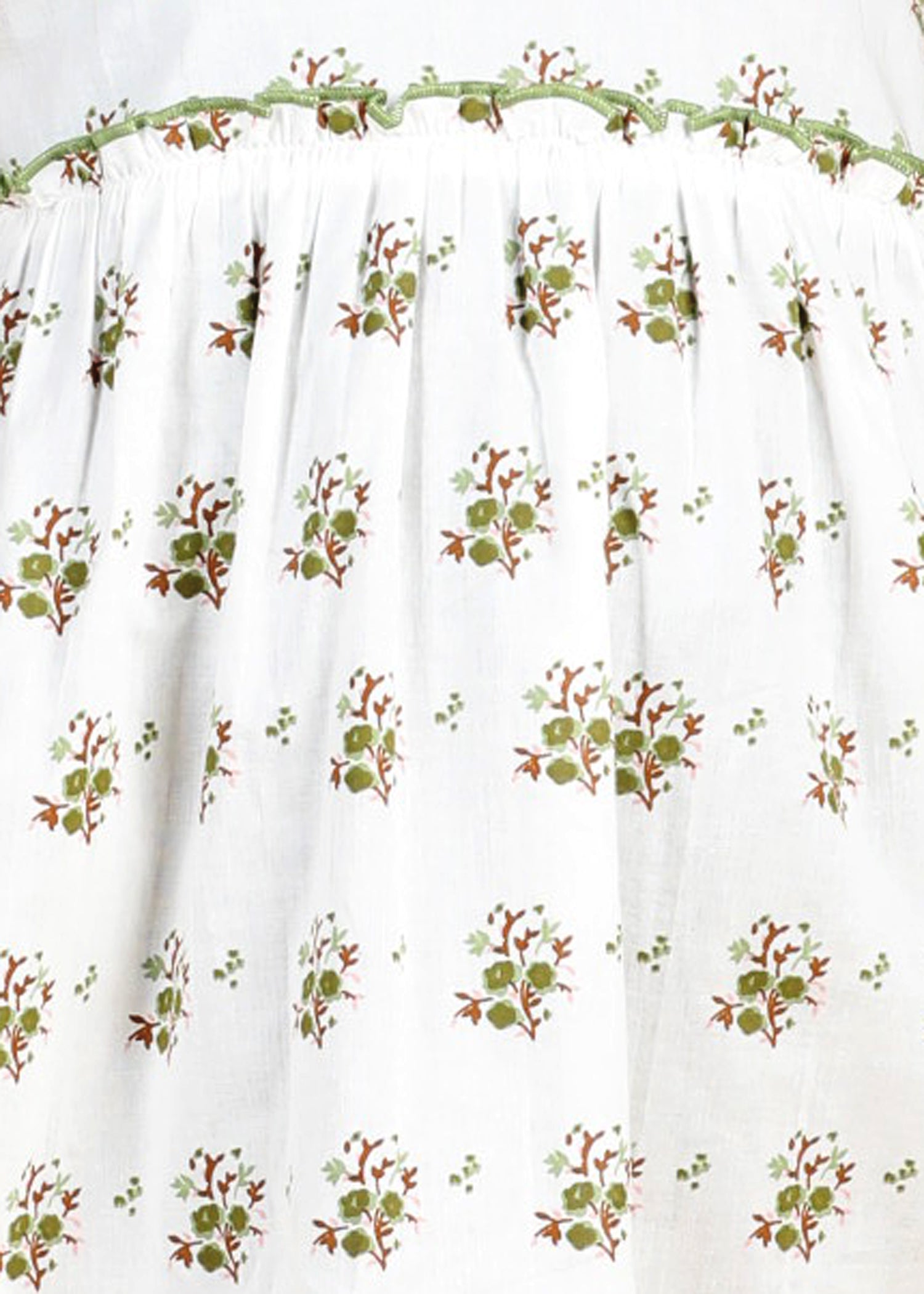 Sofia Bouquet White Cotton Dress Girls (6 Months-12 Years)