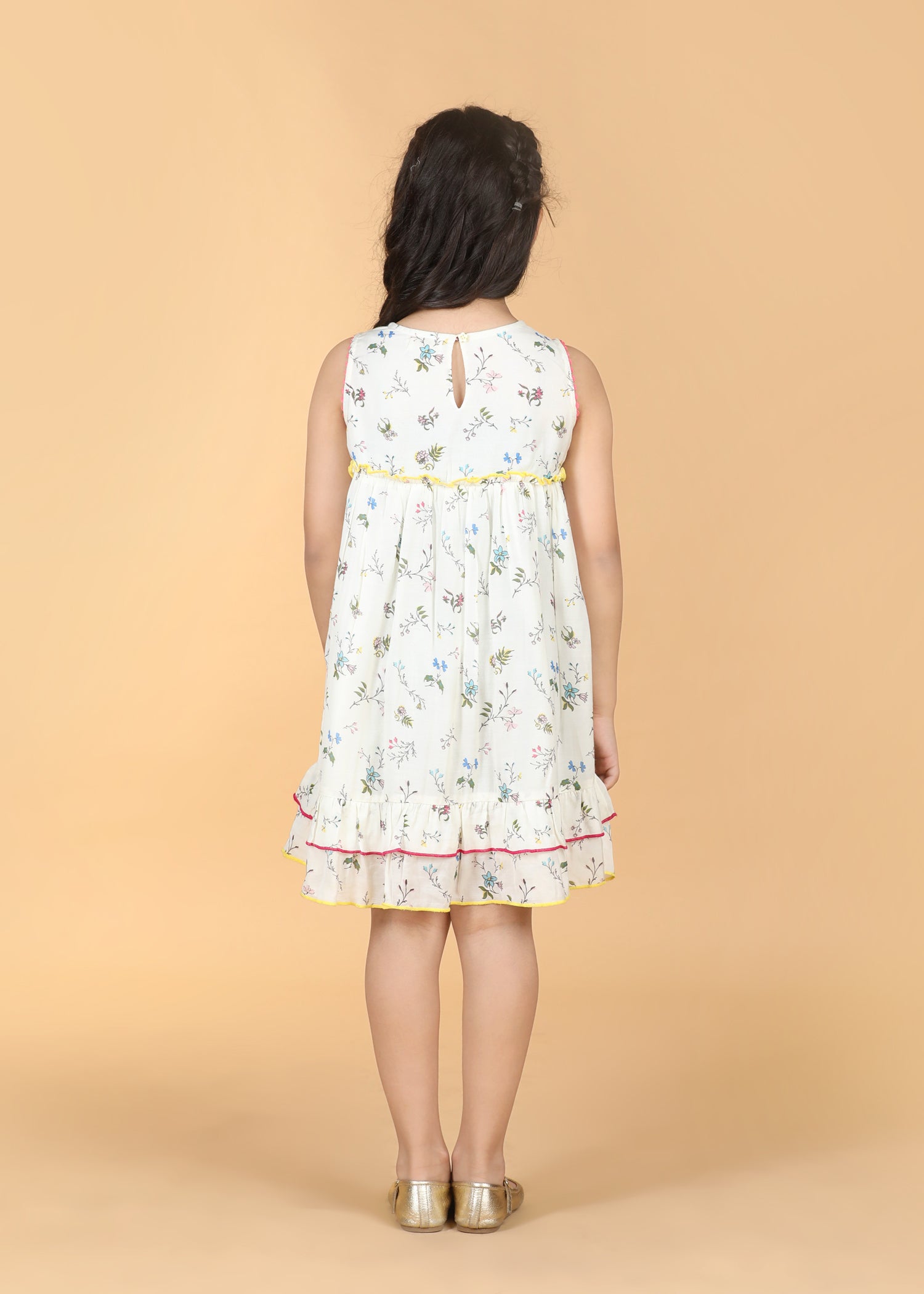 Sofia Jasmine Creme Cotton Dress Girls (6 Months-12 Years)
