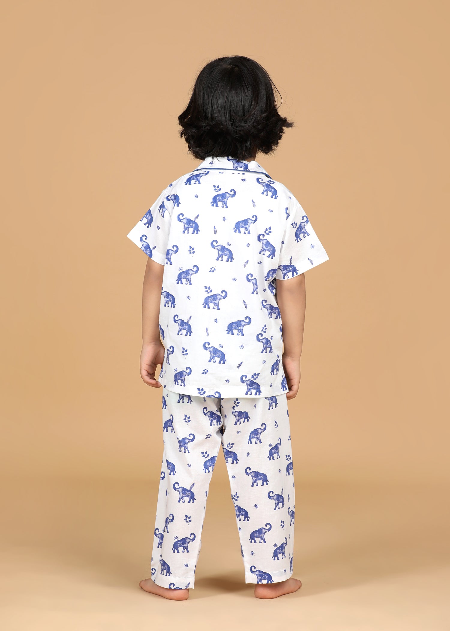Airawat Boys White Half Sleeve Night Suit (1-12 Yrs)
