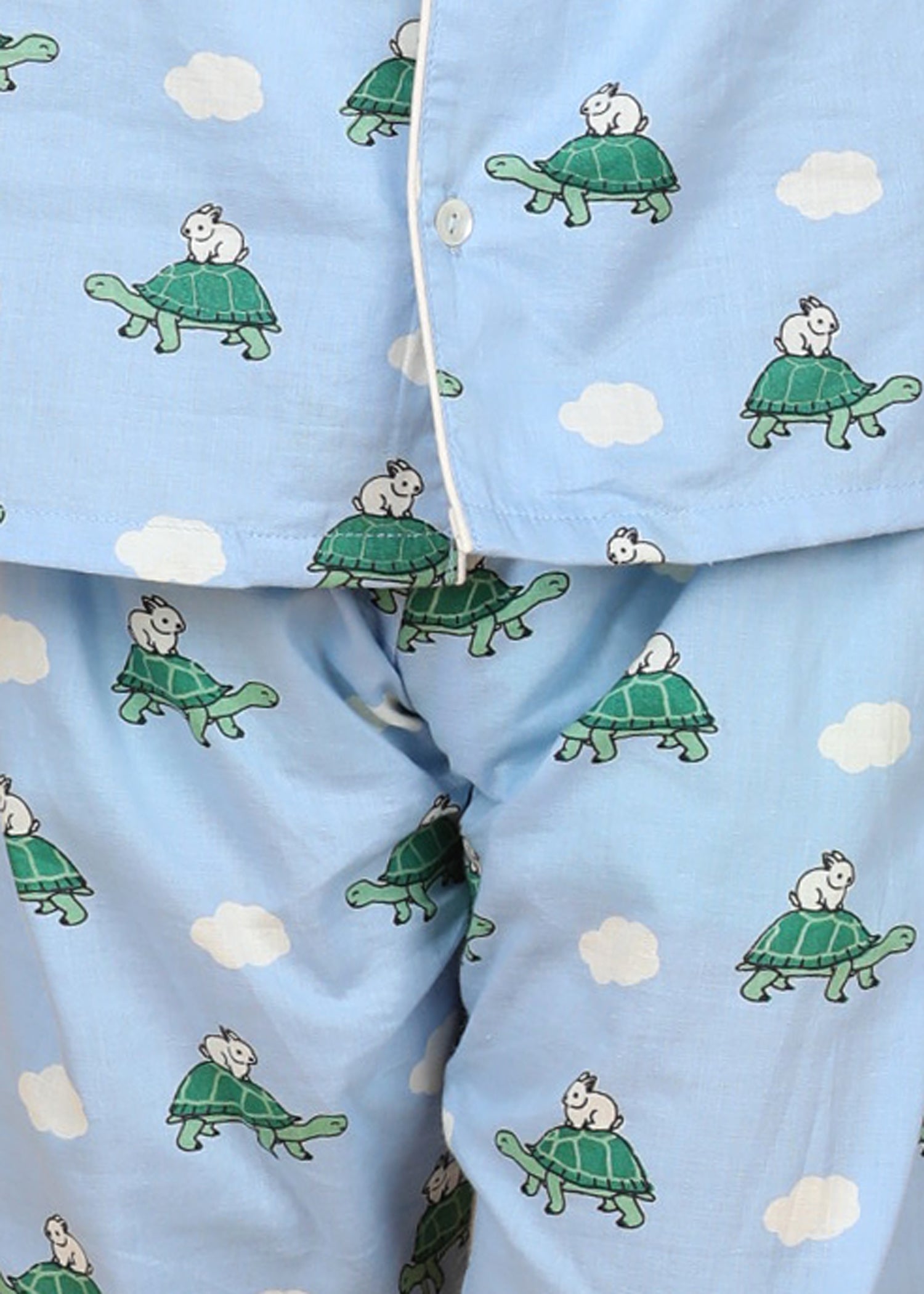 Hop And Crawl Boys Sky Blue Half Sleeves Night Suit (1-12 Yrs)