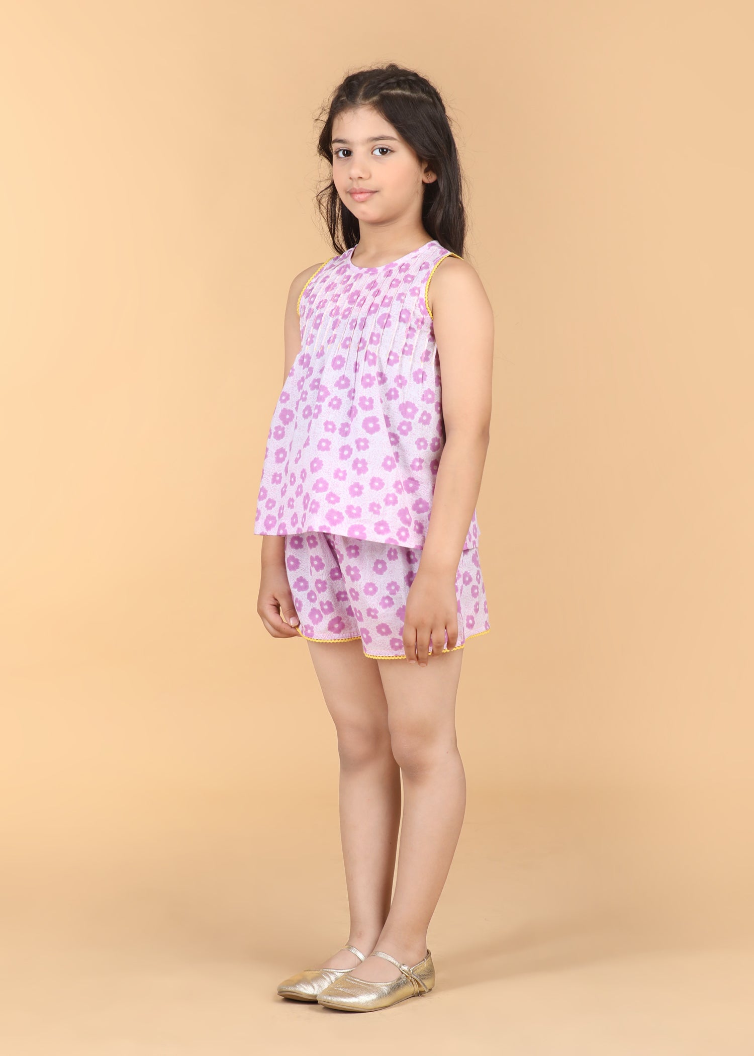 Snooze Poppy Lilac Cotton Shorts Girls (2-12 Years)