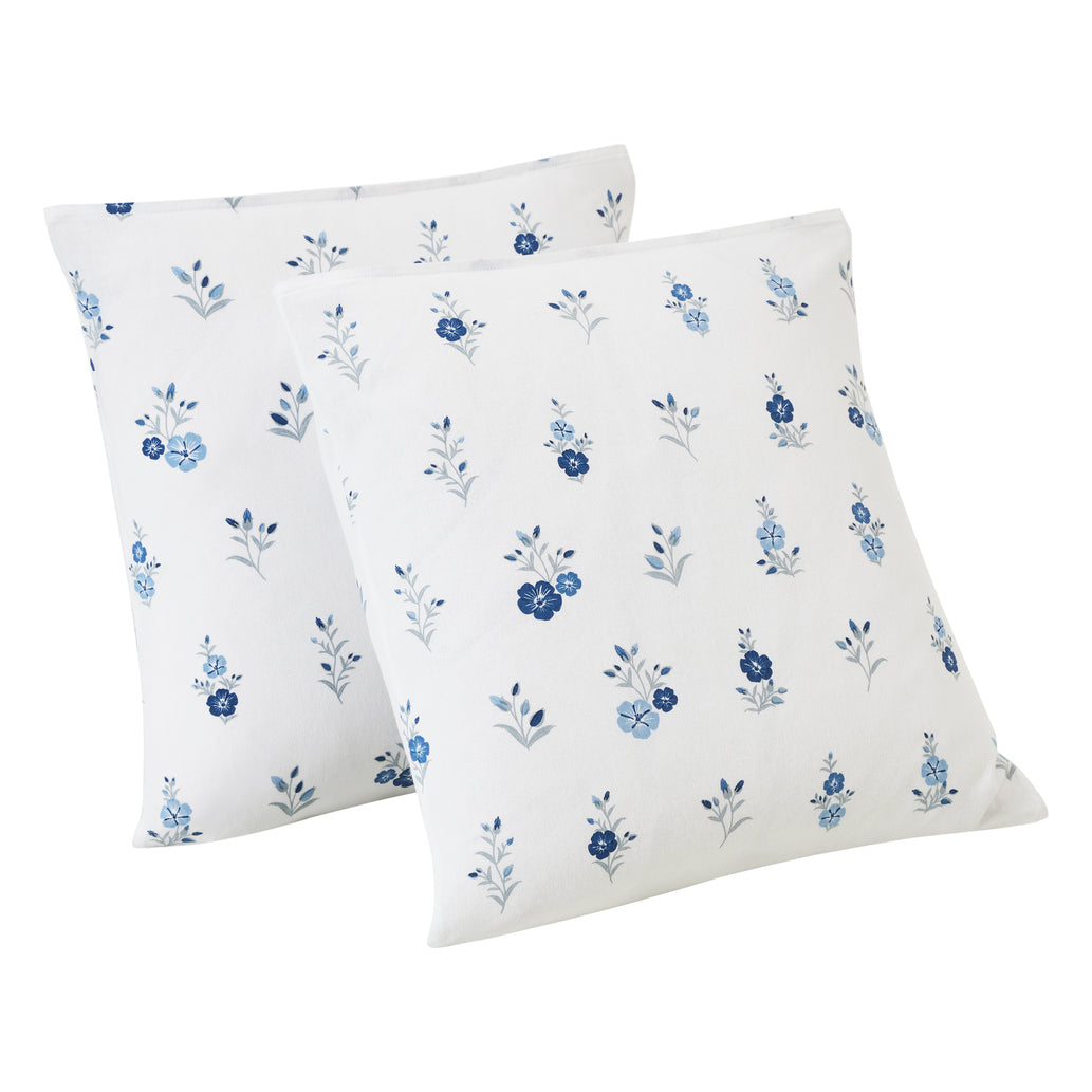 Flax Linen Cotton Cushion Cover – Blue/Grey