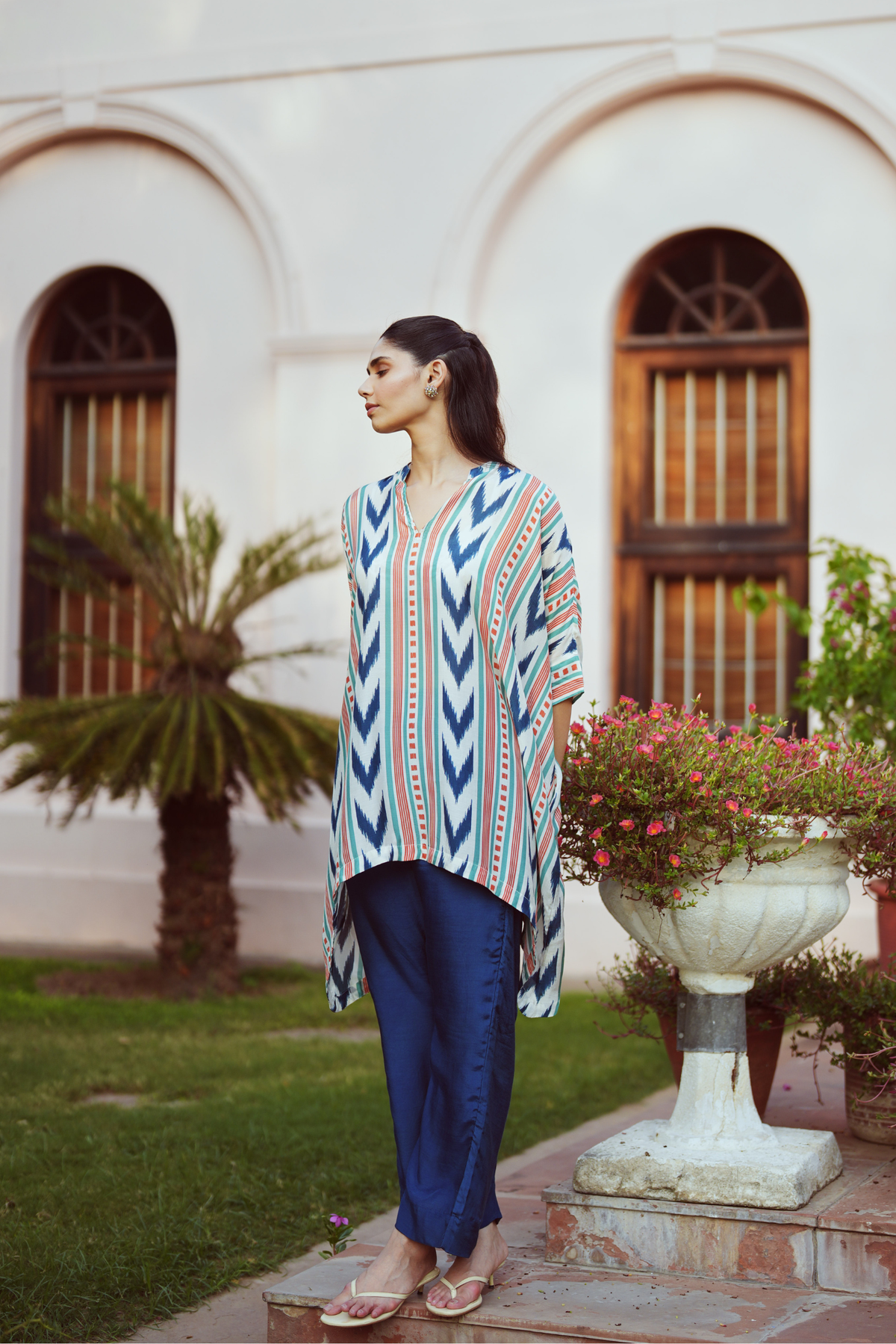 Saba Viscose Kaftan-Angora