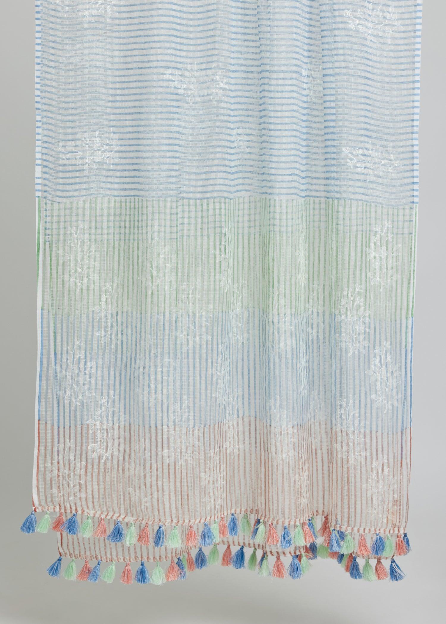 Multicolour Kota Doria Dupatta Ratan Texprocess Pvt. Ltd
