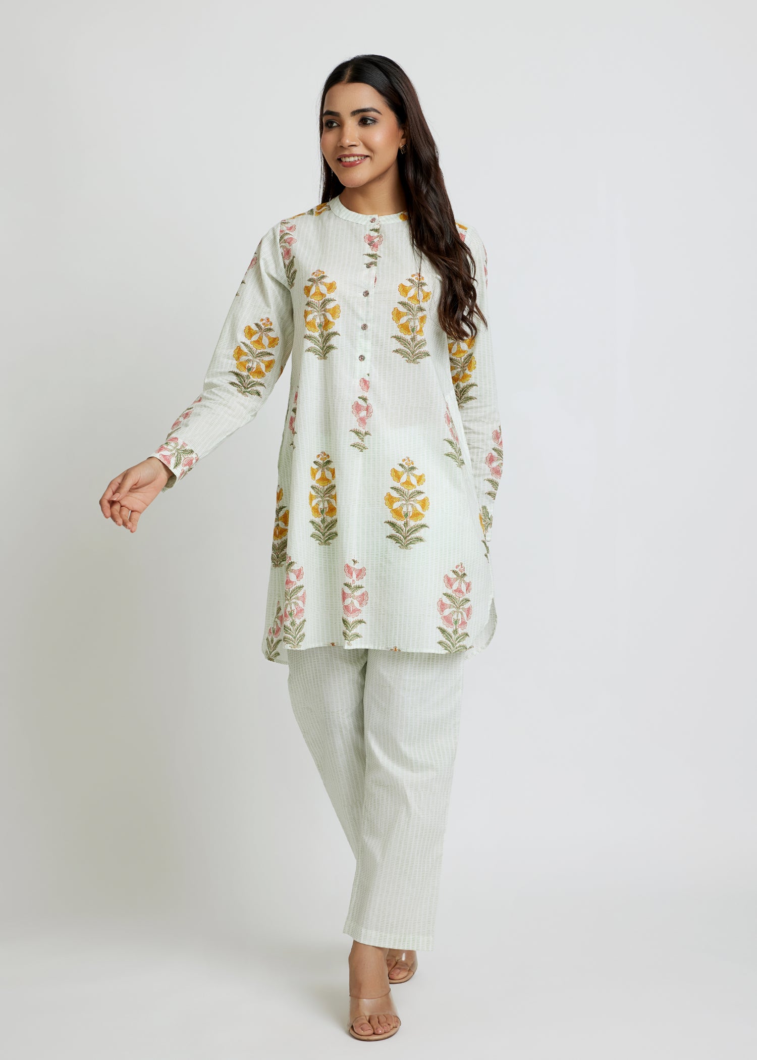Green Summer Tunic Set Ratan Texprocess Pvt. Ltd