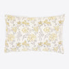 Vintage Mustard & Charcoal Hand Block Print Cotton Pillow Cover (40th Edition)