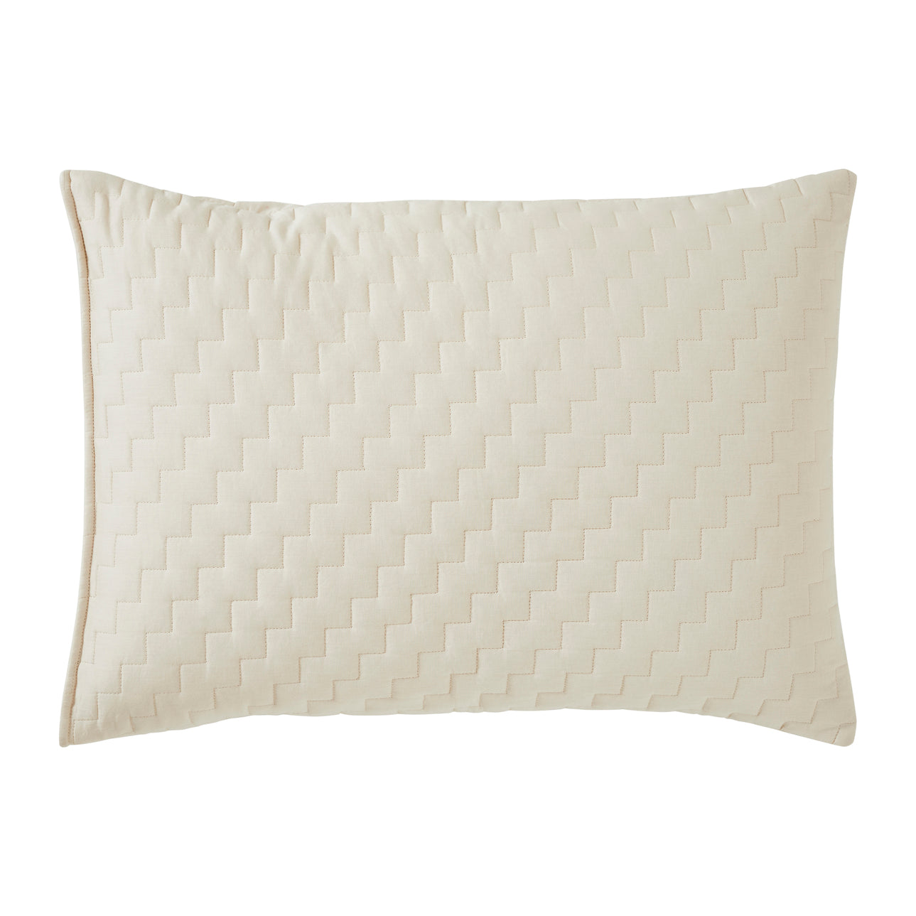 Lattice Quilted Bed Cover Set with Pillow Covers – Off White