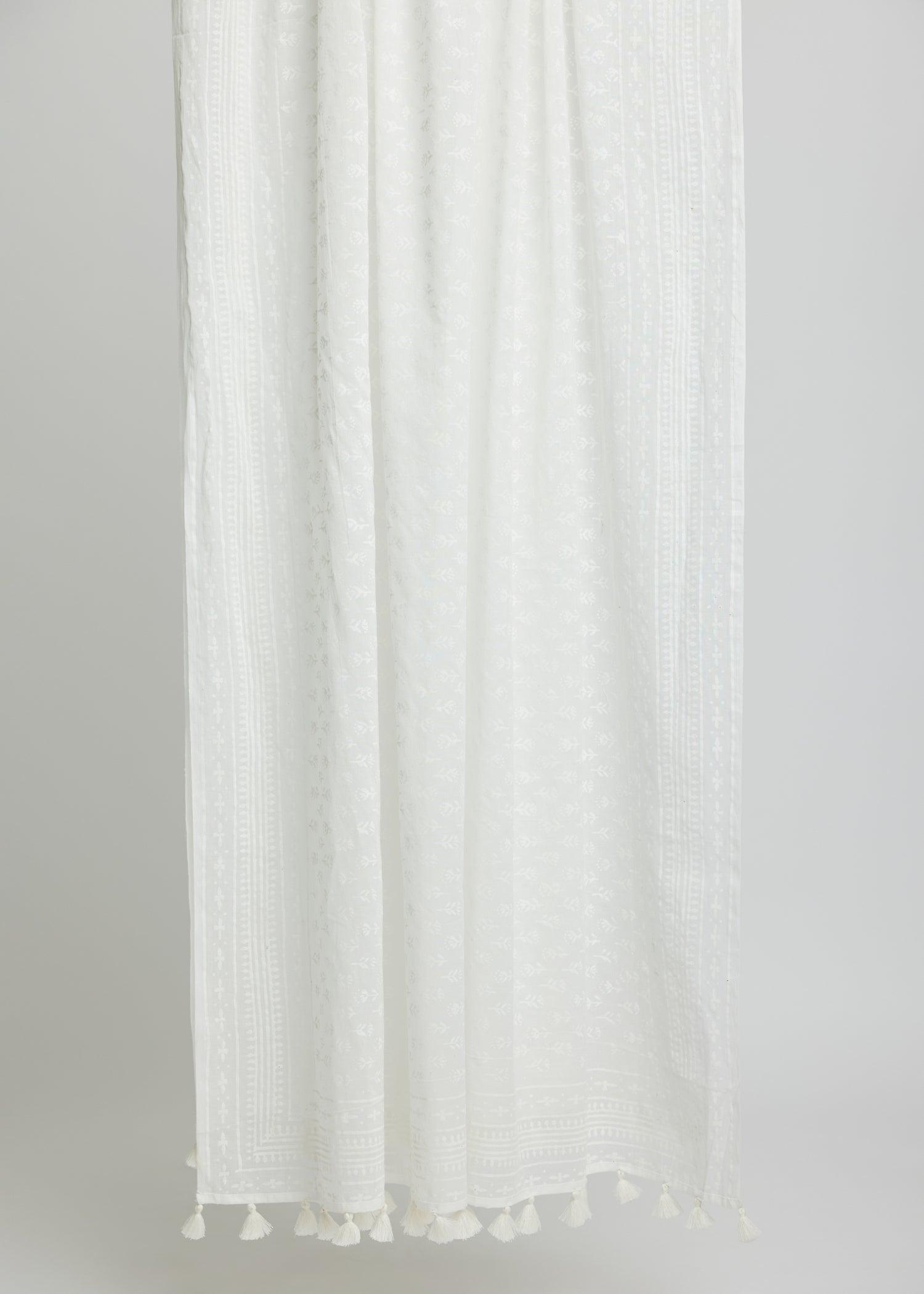 White Cotton Dupatta Ratan Texprocess Pvt. Ltd