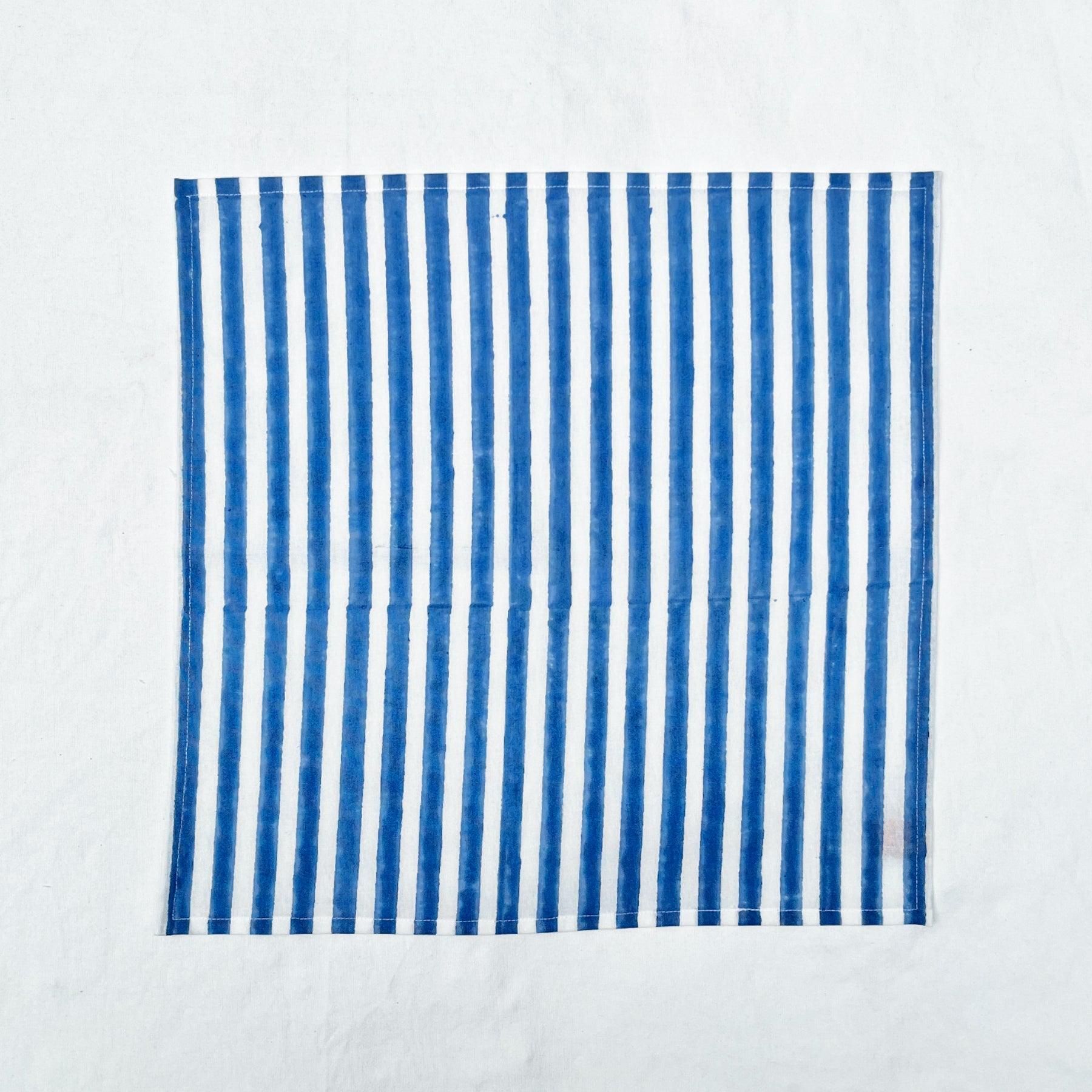 Blue Stripe Napkin- Set of 6 Ratan Texprocess Pvt. Ltd
