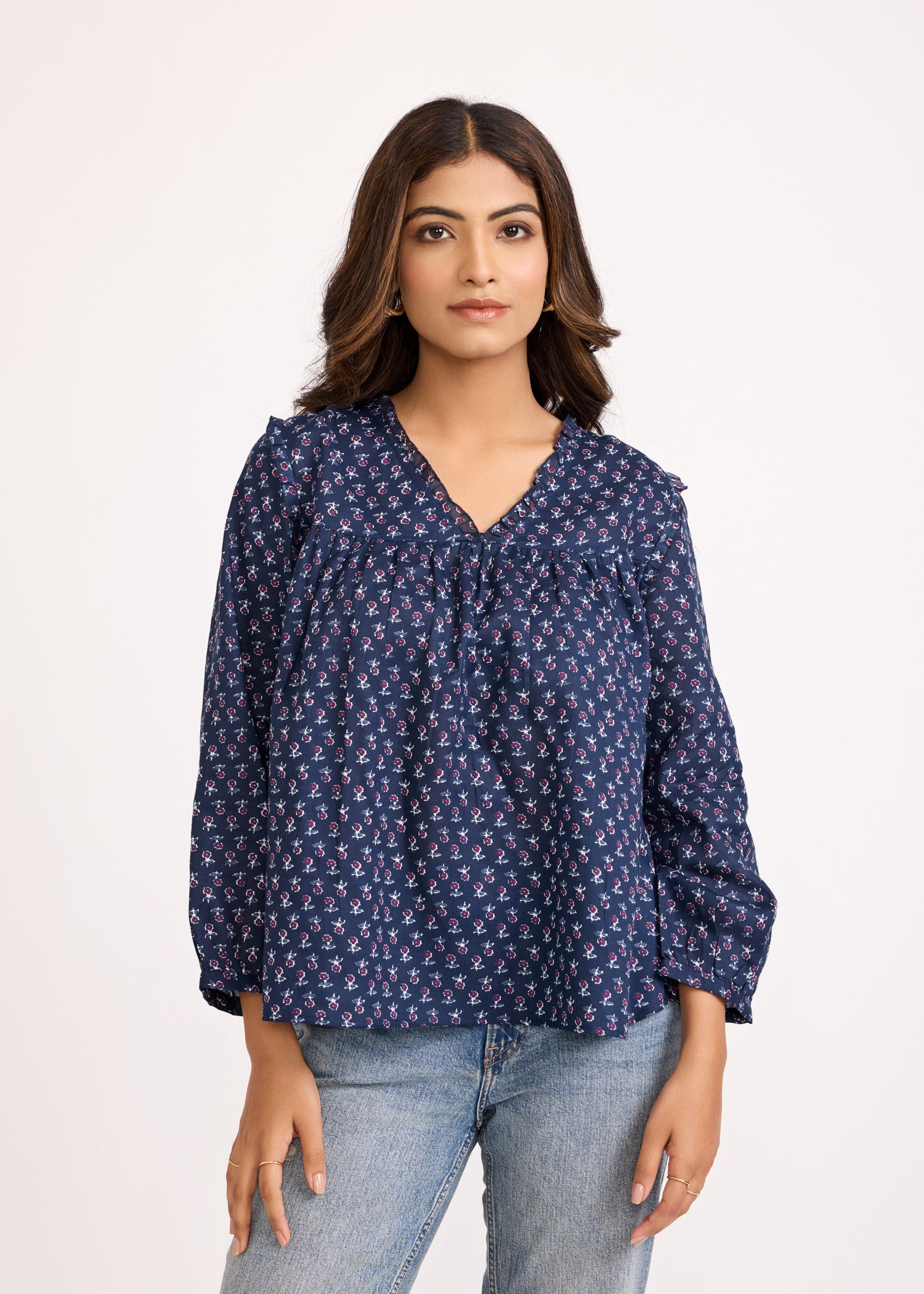 Floral Gesture Top Ratan Texprocess Pvt. Ltd