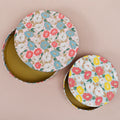 Phool Peach & Aqua Round Box Set of 2