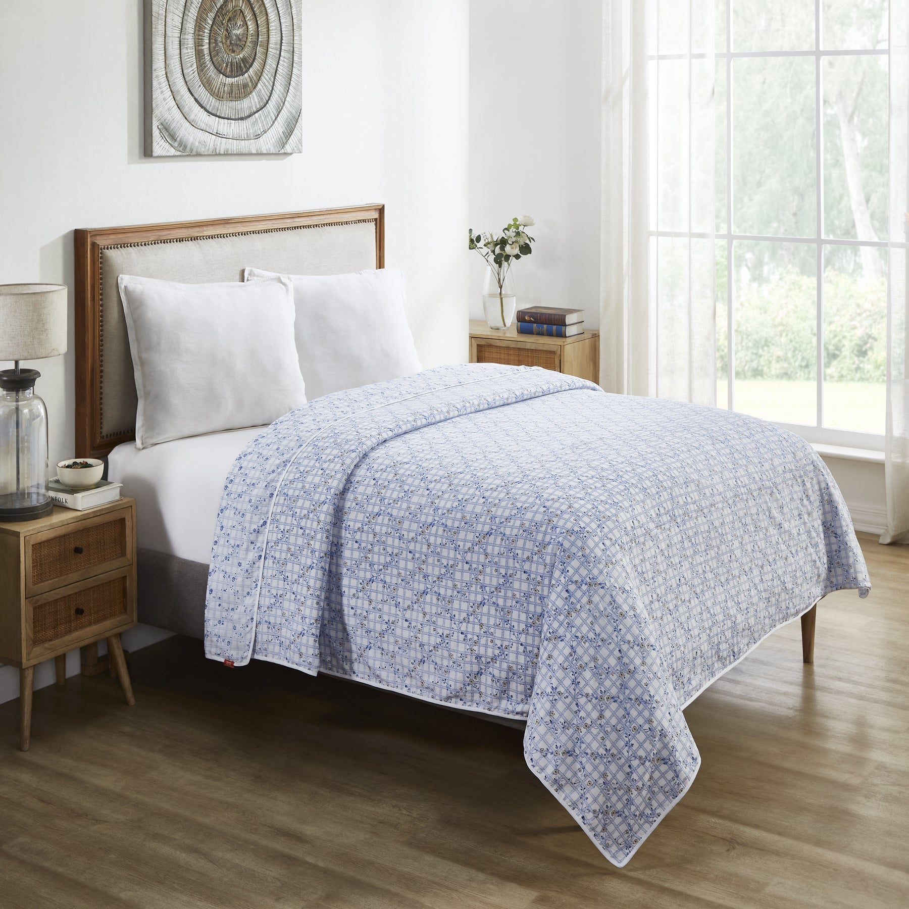 Dreamscape Cotton Dohar-Blue
