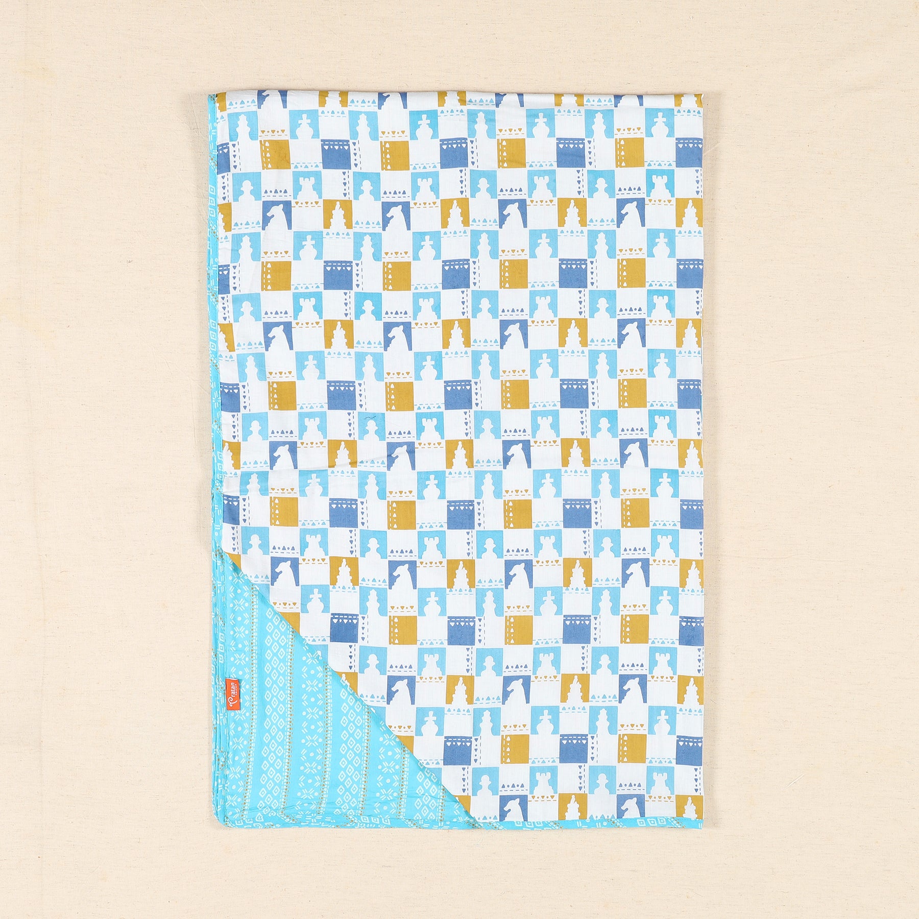 Blue Cotton Dohar