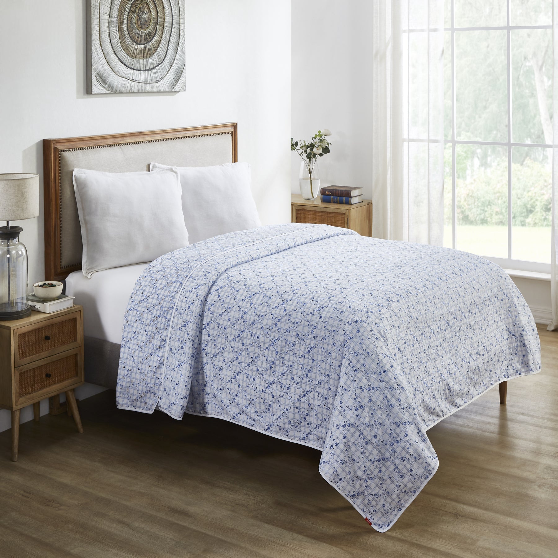 Dreamscape Cotton Dohar-Blue