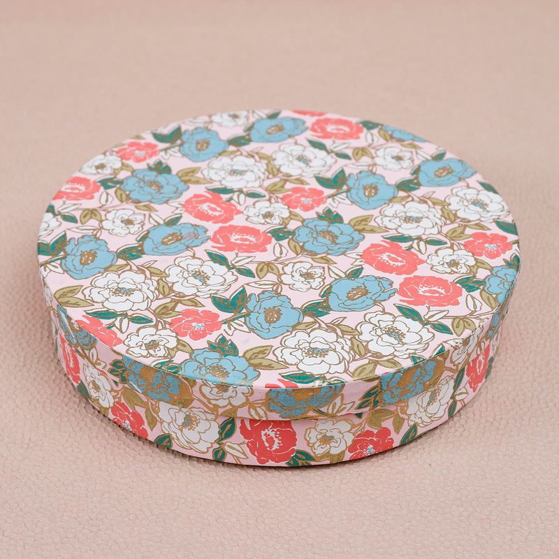 Phool Peach & Aqua Round Box Set of 2
