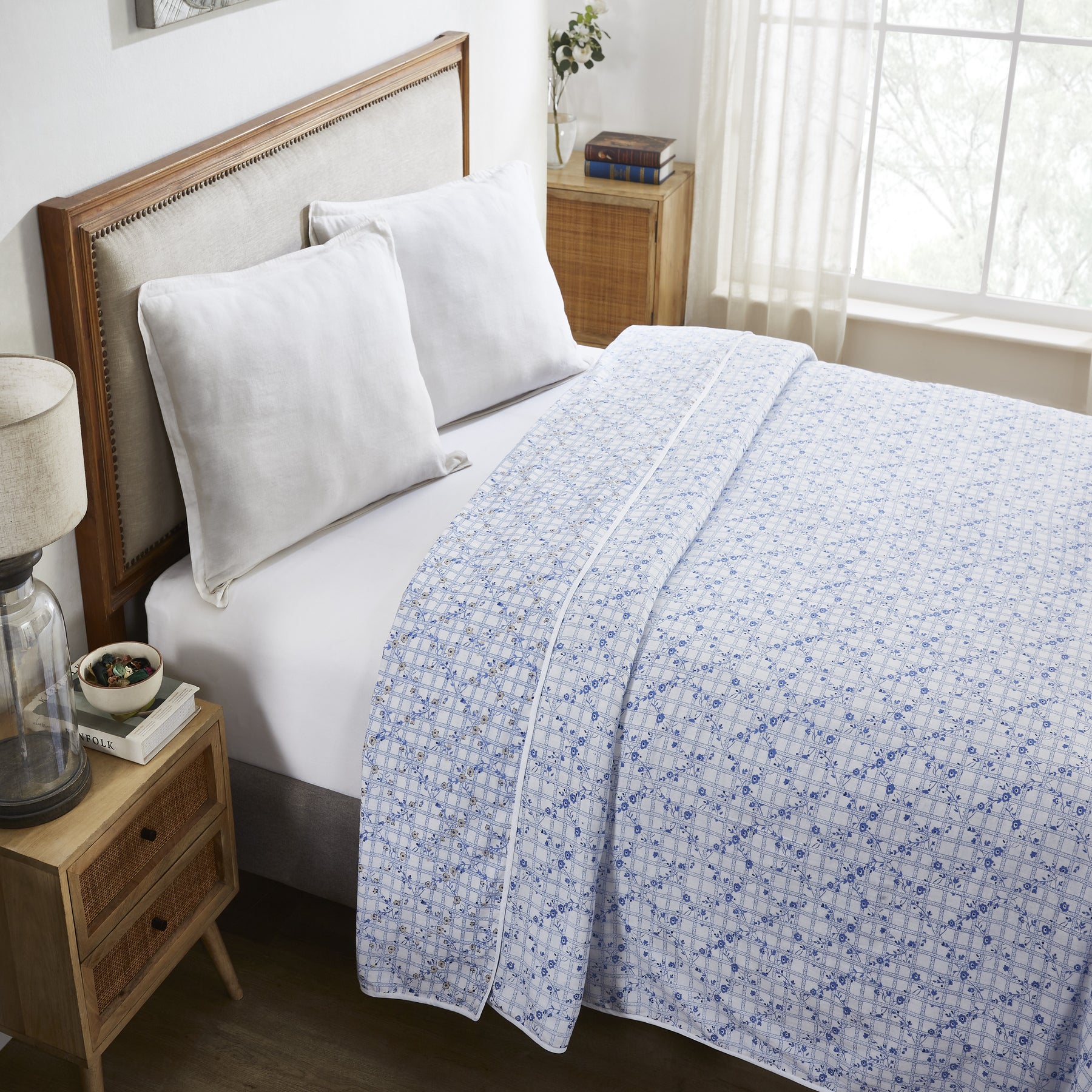 Dreamscape Cotton Dohar-Blue