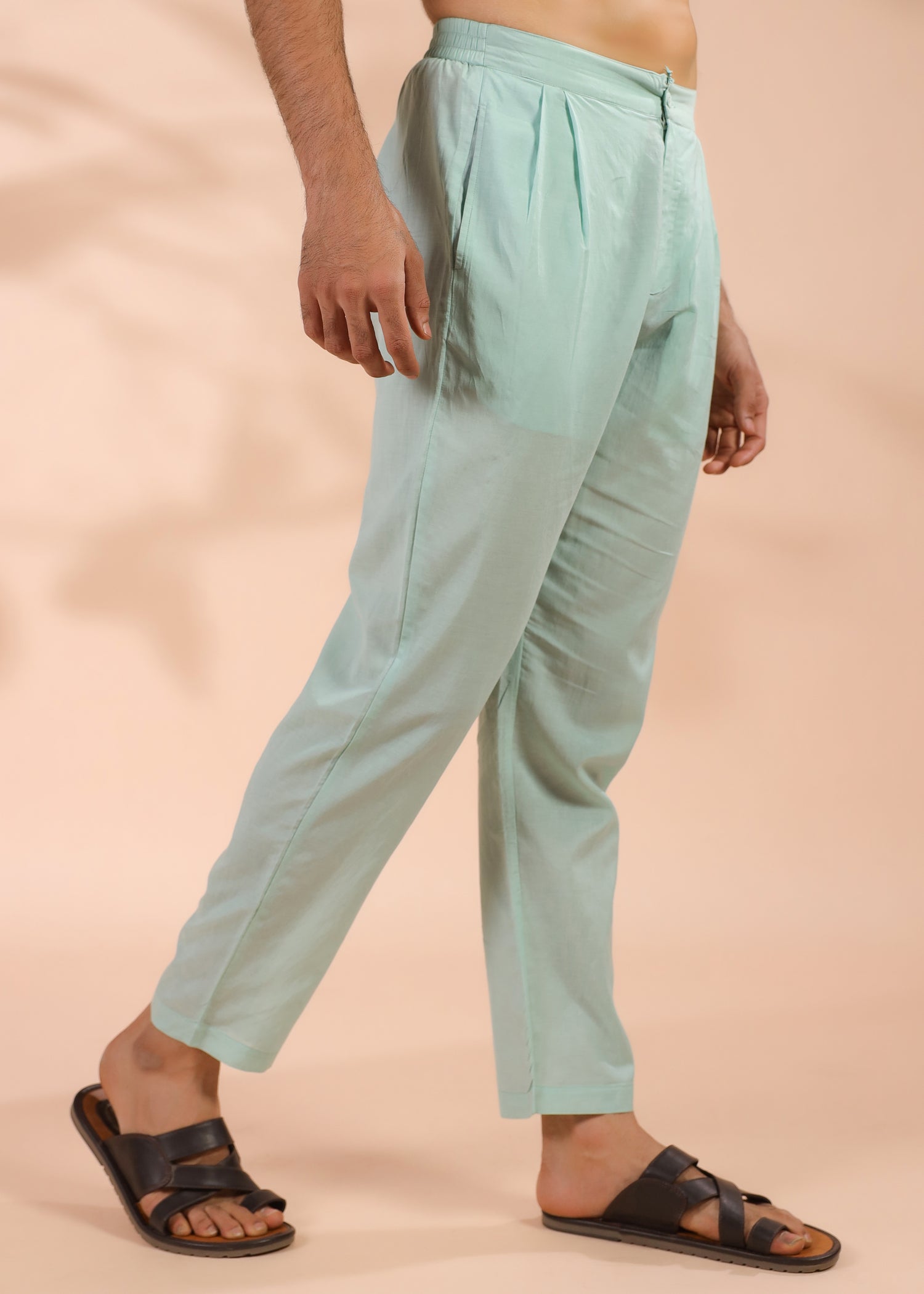 Viscose Straight Pants –Mint Green