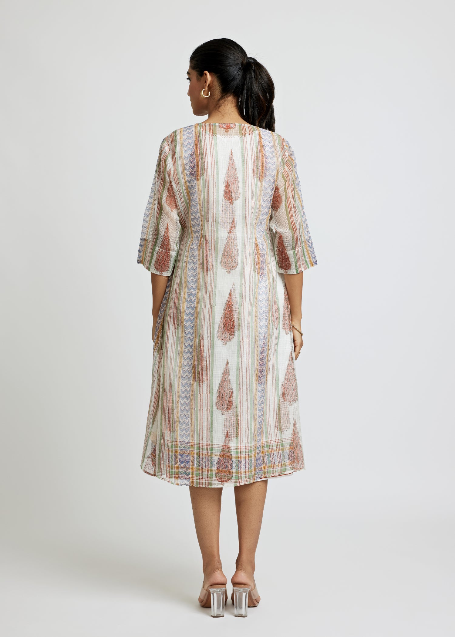 White-Red Shrug Dress Ratan Texprocess Pvt. Ltd