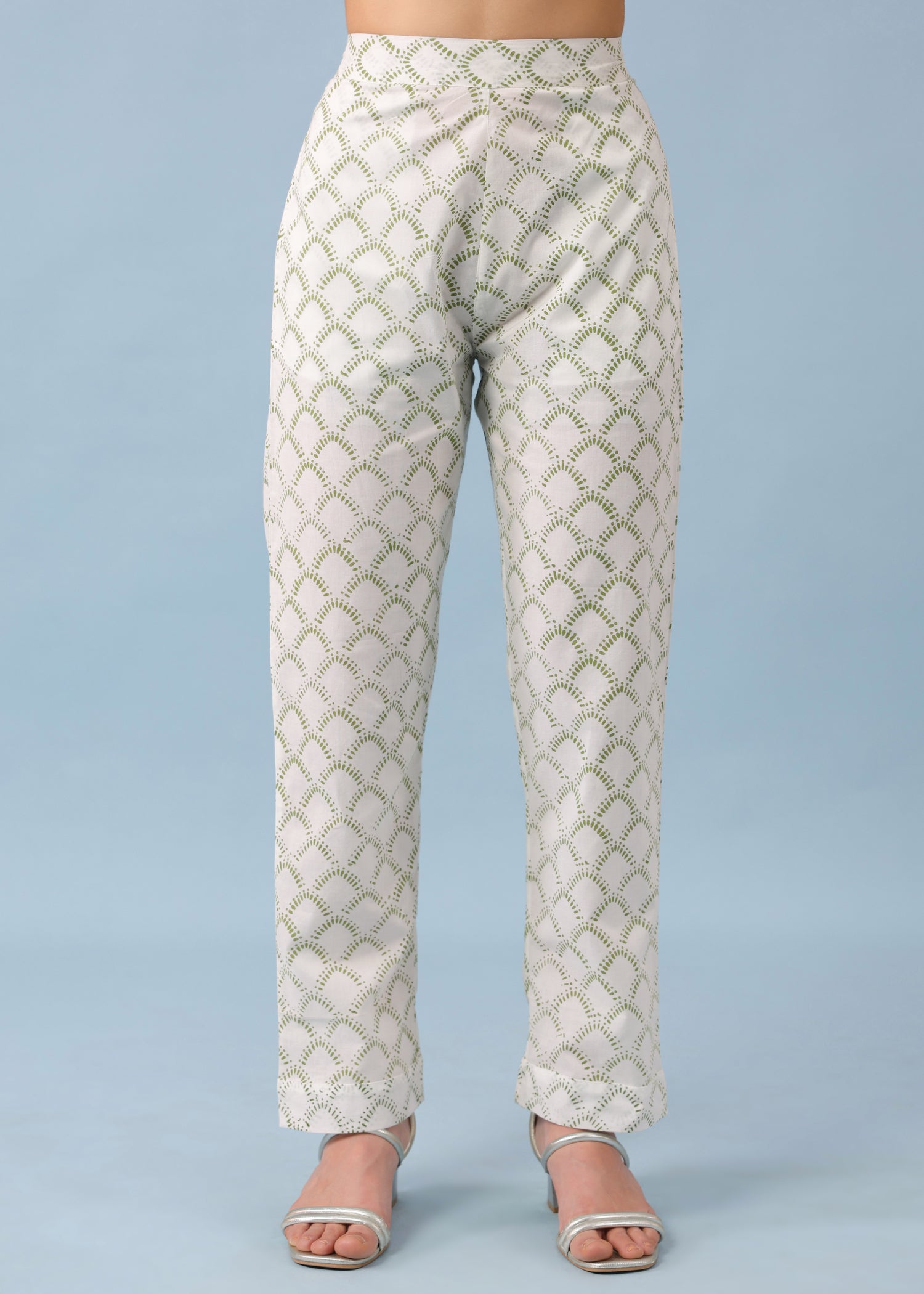 Maira Kota Doria Suit Set-Pink/White