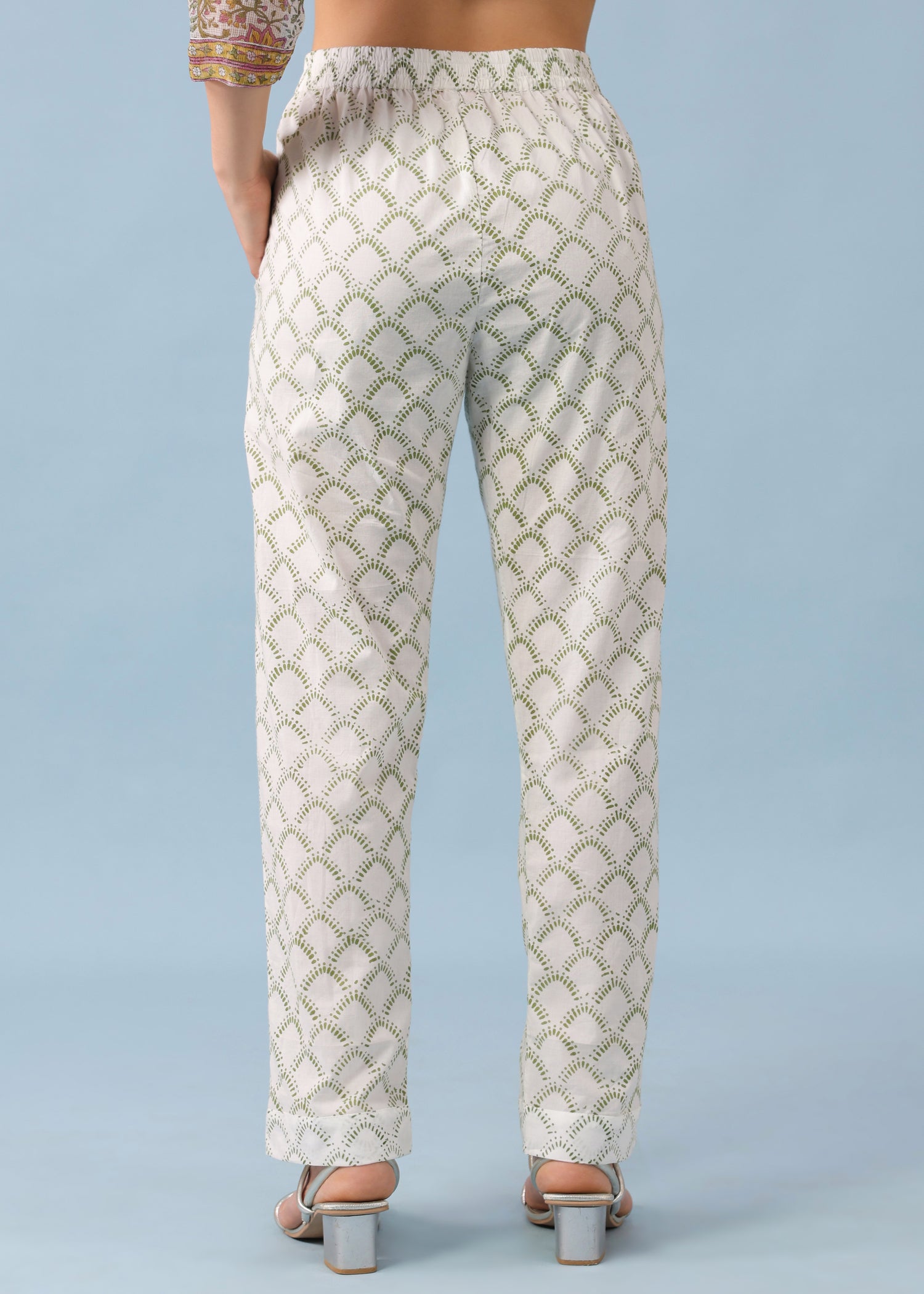 Maira Kota Doria Suit Set-Pink/White