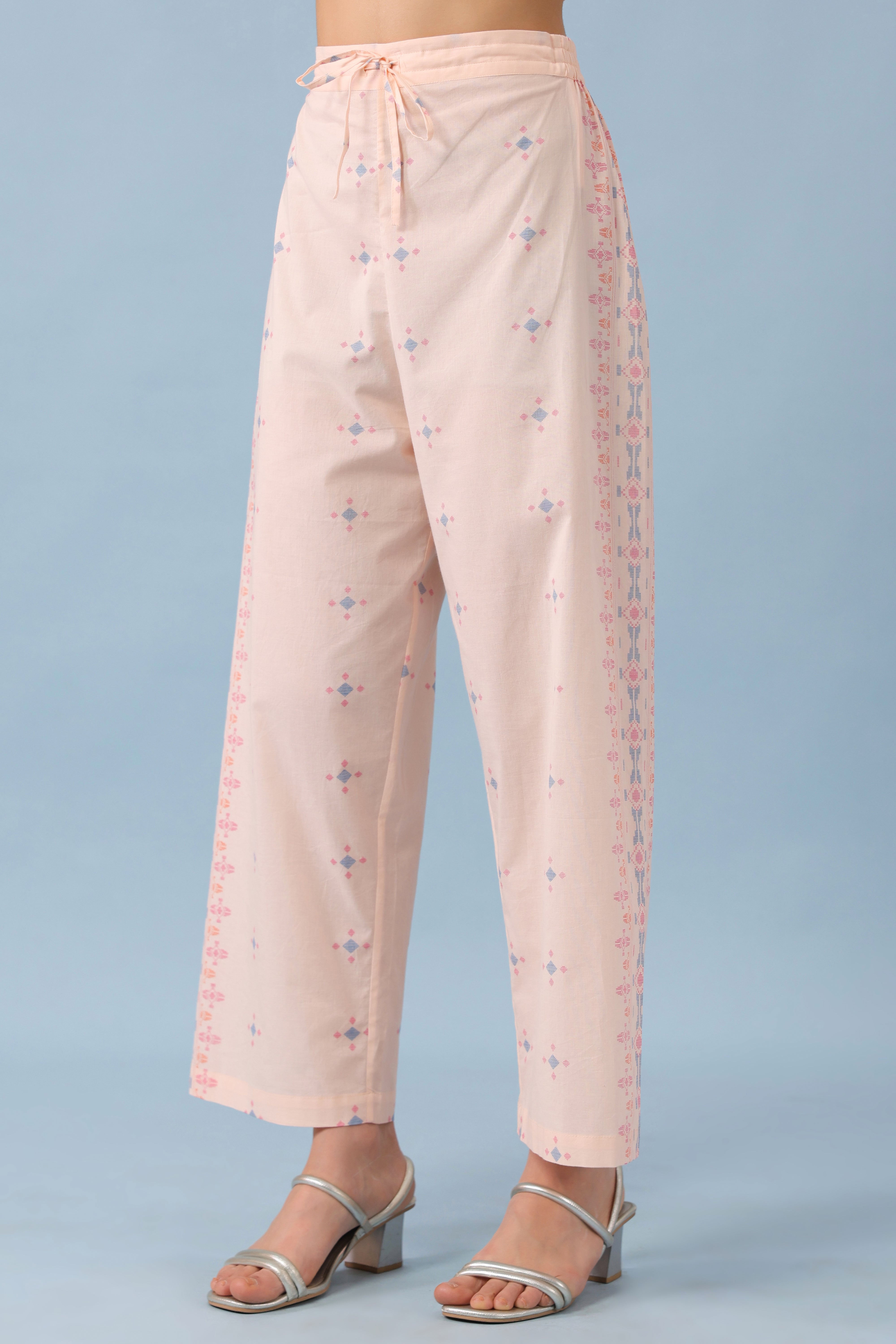 Wide Hem Pant–Peach